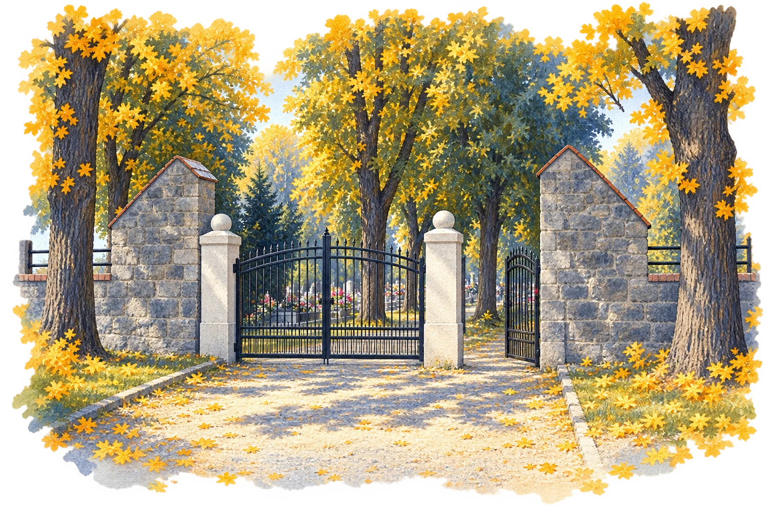 Cmentarz komunalny w Pastuchowie - ilustracja
