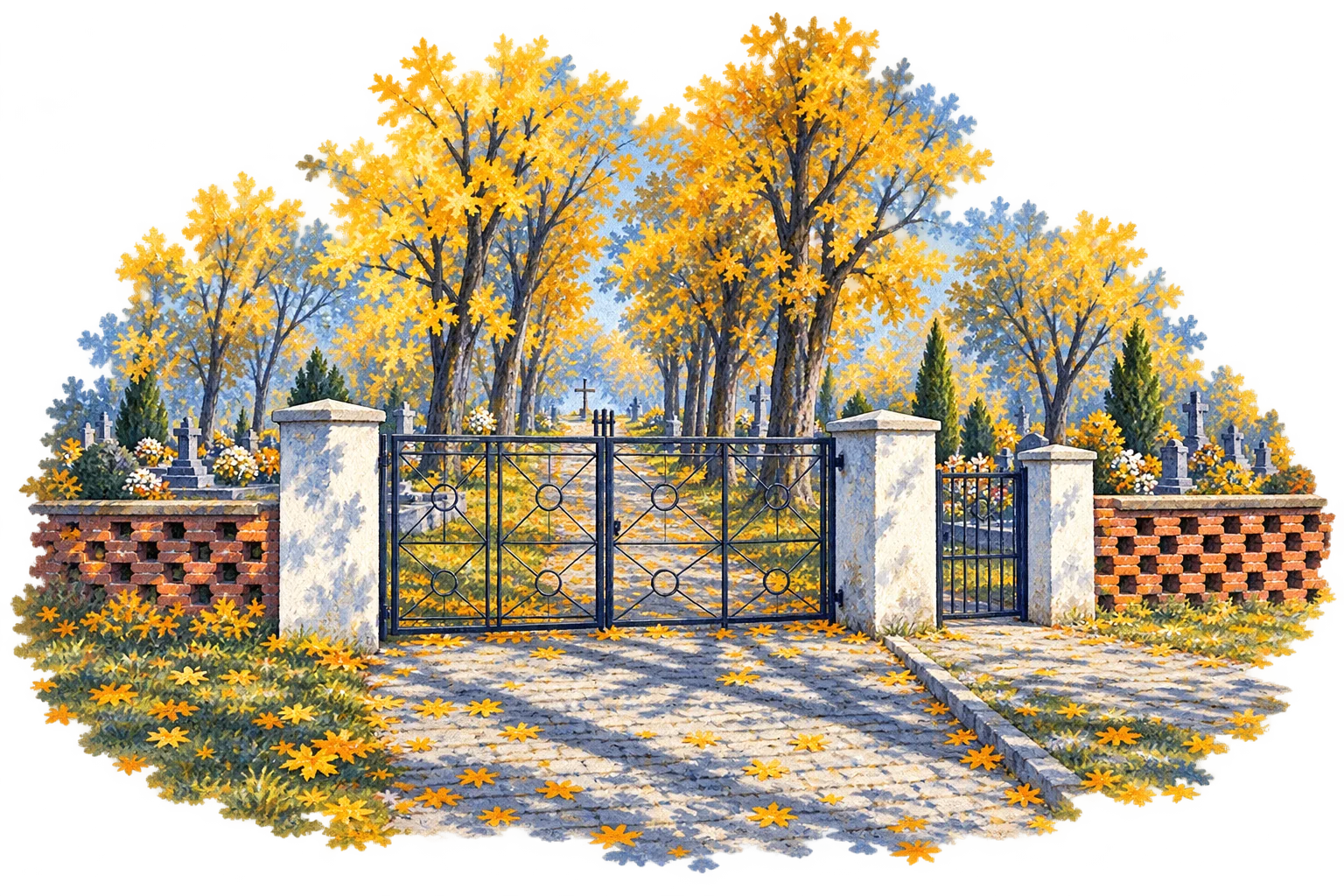 Cmentarz parafialny w Śmiałowicach - ilustracja