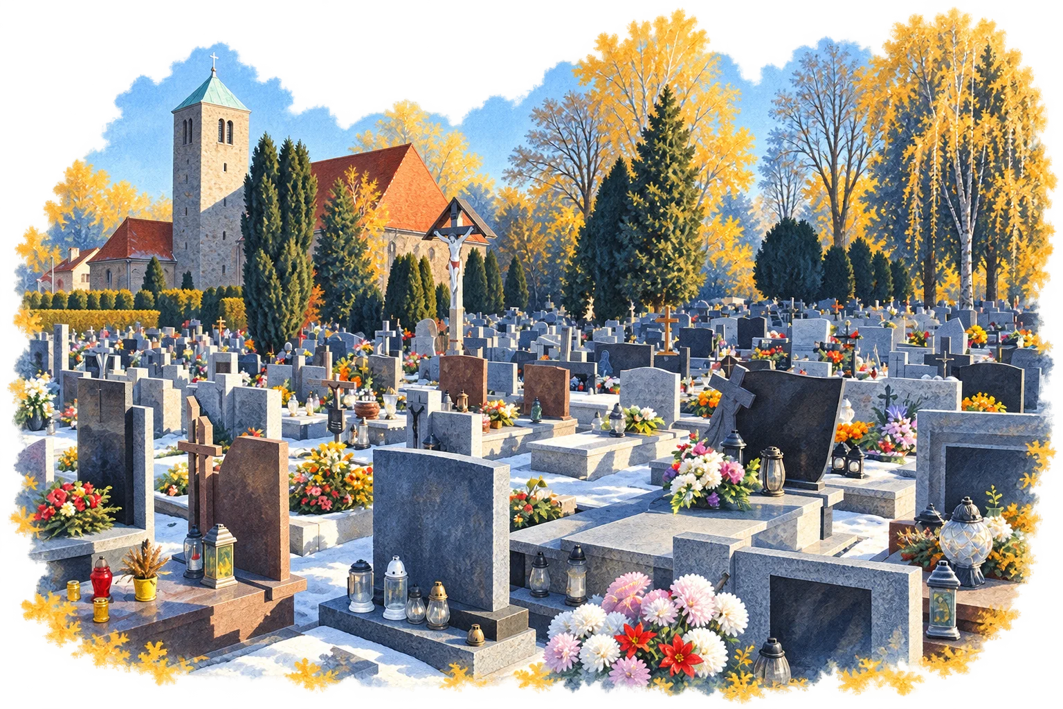 Cmentarz parafialny w Sobótce Zachodniej, w rejonie ul. Świdnickiej - ilustracja