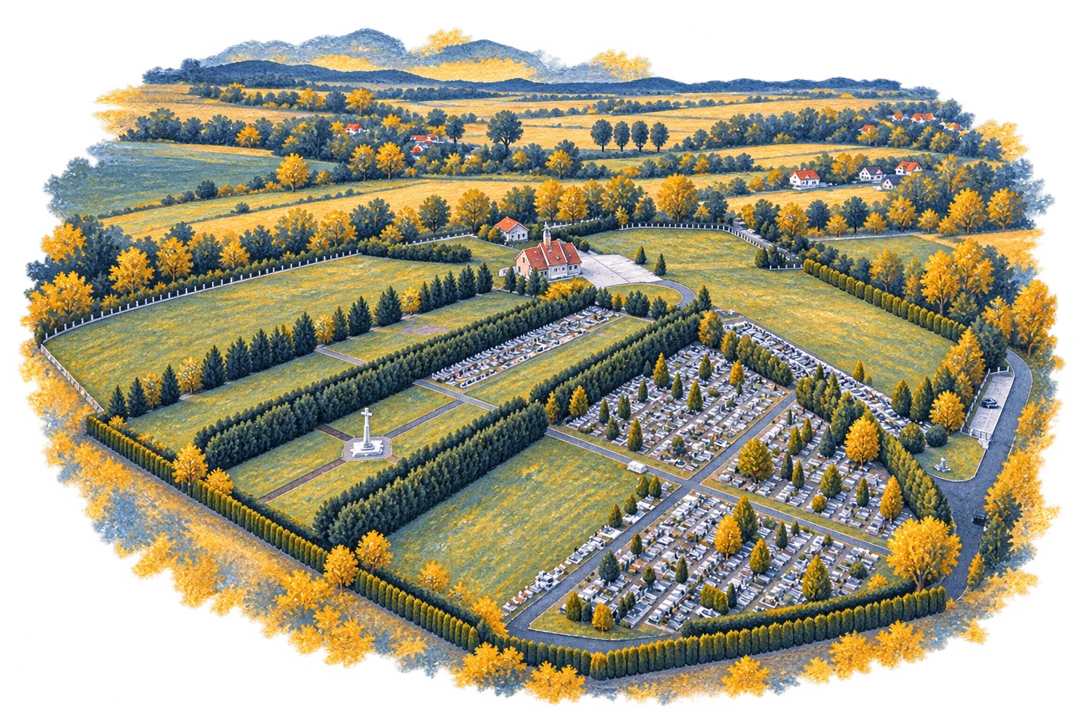 Cmentarz komunalny przy ul. Kamiennogórskiej w Świebodzicach - ilustracja